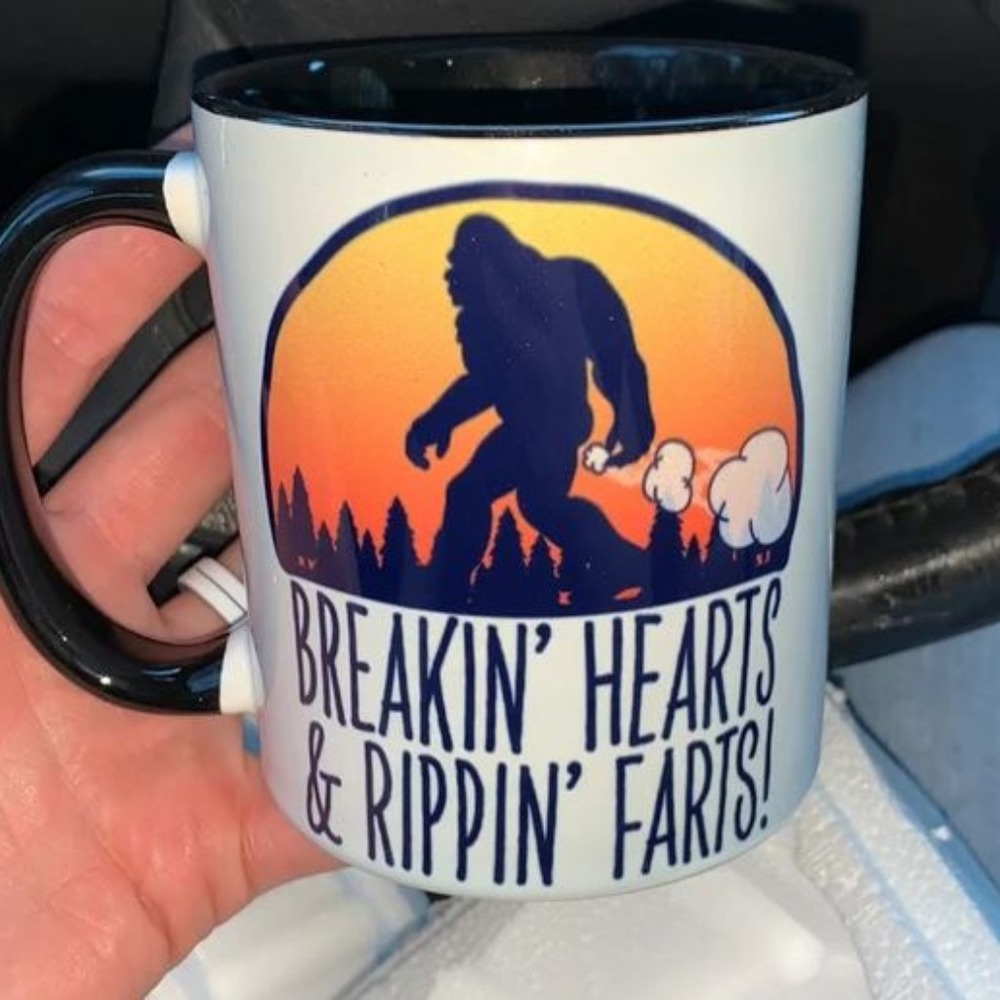 Bigfoot, Farts Mug, Bigfoot Mug